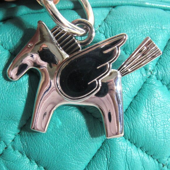 PEGASUS SILVER PLATE PURSE CHARM, KEY CHAIN, PHONE CHARM GIFT QUALITY MAKE OFFER - Picture 2 of 10